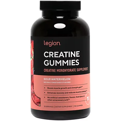 Creatine Gummies – 5,000 MG Creatine Monohydrate – Sour Watermelon (150 Gummies)
